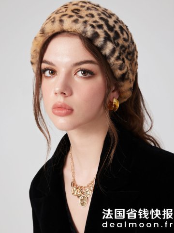 LEOPARD PRINT 毛绒发带