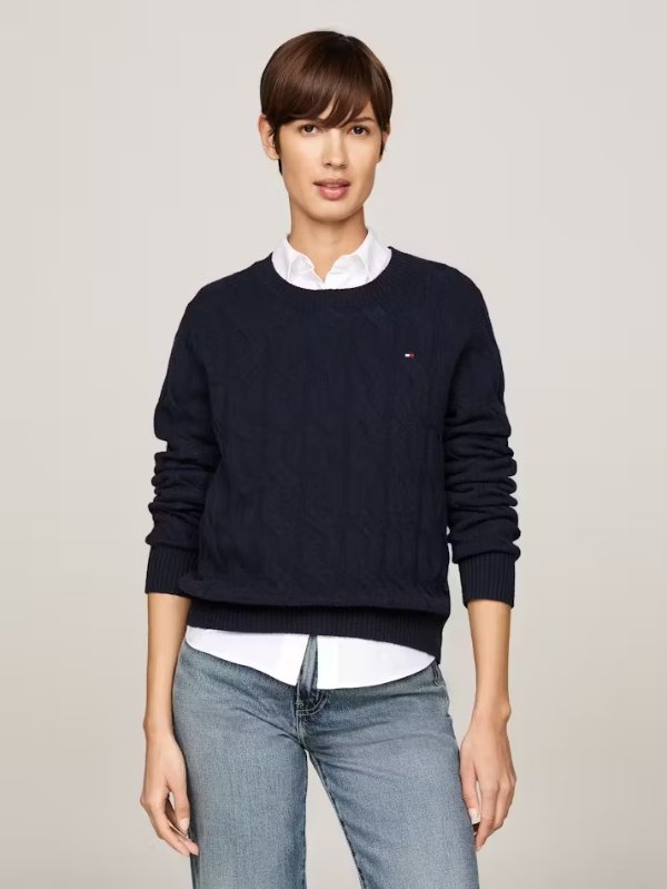 Pure Wool 扭花针织毛衣