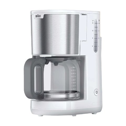 Braun这款颜值好高！ KF 1500 WH 滴滤咖啡机 10杯 白色