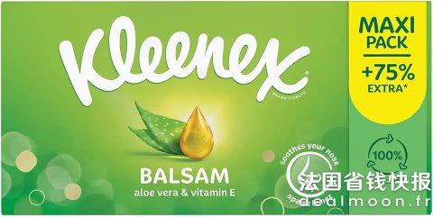 15盒面霜纸Kleenex Balsam 纸巾 15盒装