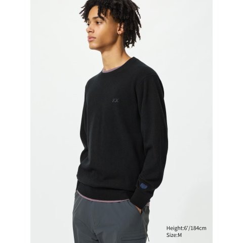 UniqloUNIQLO KAWS 羊绒圆领毛衣