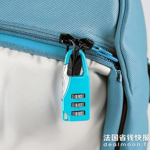 欧洲旅行刚需Portable 3位密码锁 带挂钩
