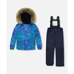  儿童连体滑雪服 藏蓝色