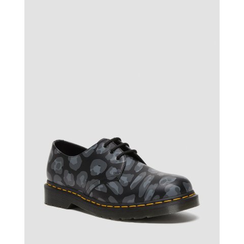 Dr. Martens 1461 豹纹皮鞋