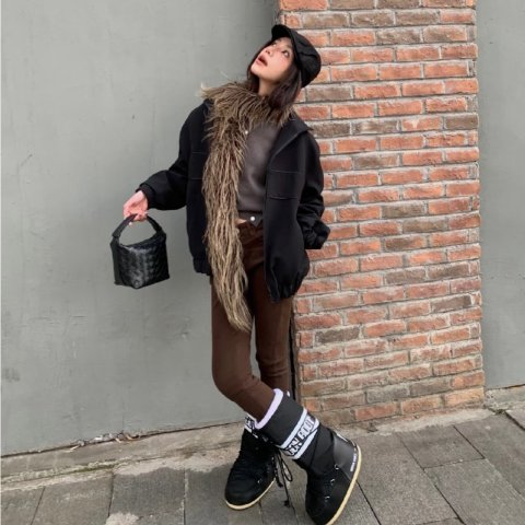 Moon Boot图片来自@哈抽抽Moon Boot Icon标志系带靴