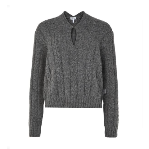 Knit V领毛衣 灰色