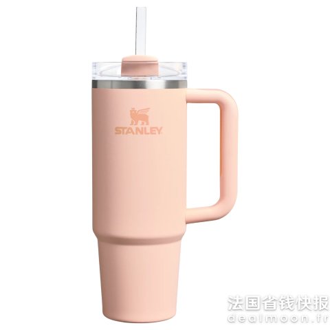 Stanley女孩们必冲粉橘色Quencher H2.O 吸管杯 0.89L