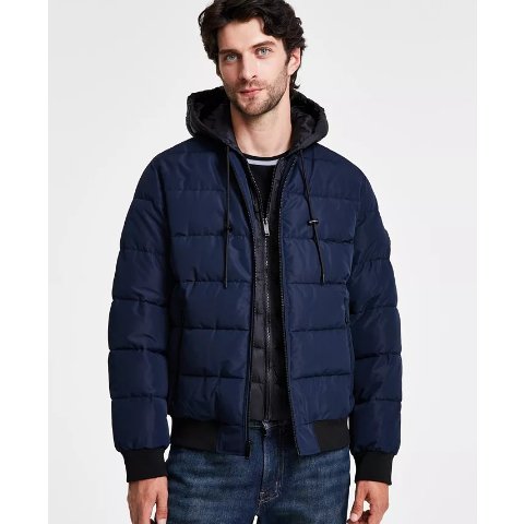 Michael KorsMen s Hooded Puffer Bomber Jacket - Macy s