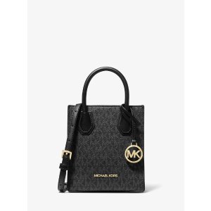 Michael KorsMercer Leather Crossbody Bag Extra-Small Logo