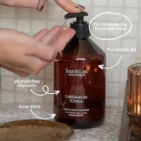 Jean & Len 手部身体清洁液 番荜香豆香 500ml