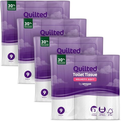 Amazon3层卷纸 36卷 柔软