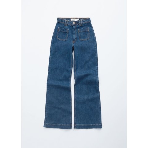 Jean 高腰喇叭牛仔裤