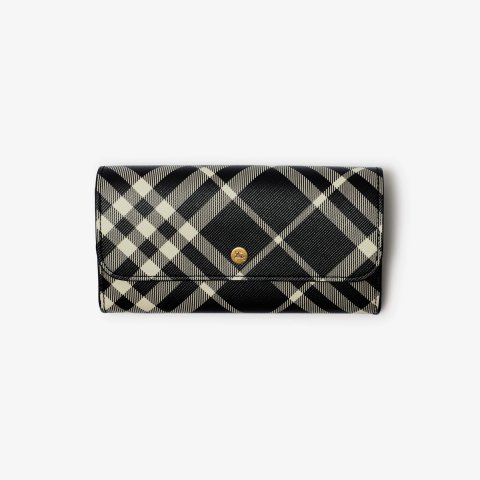 BurberryCheck Continental Wallet