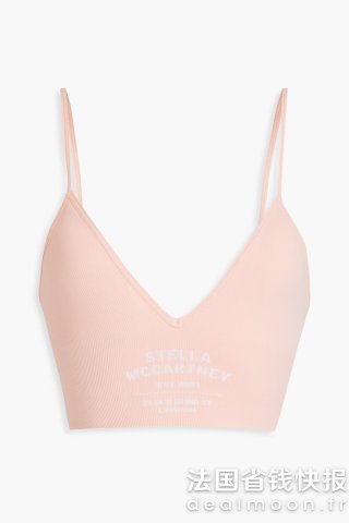 Ribbed 棉质运动文胸