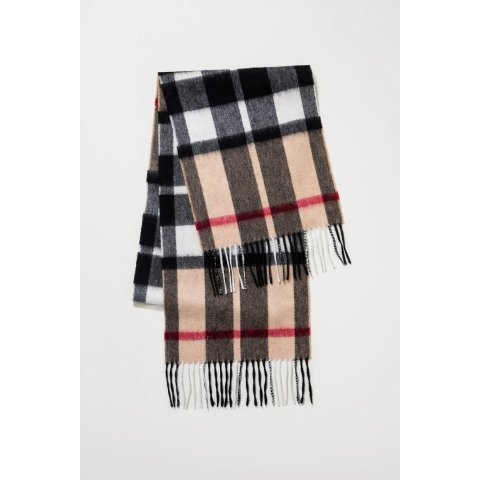 羔羊毛围巾 经典格子纹