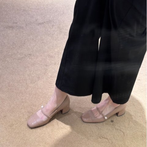 Jimmy ChooJIMMY CHOO Elisa 45 粉色皮革高跟鞋