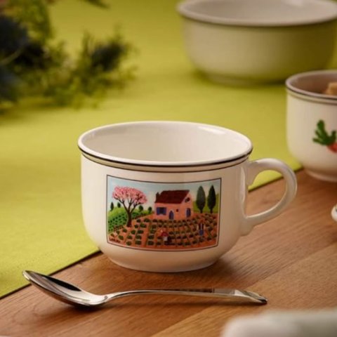 咖啡杯绝美！这不比星巴克强？Villeroy & Boch Design Naif 彩色马克杯 420ml