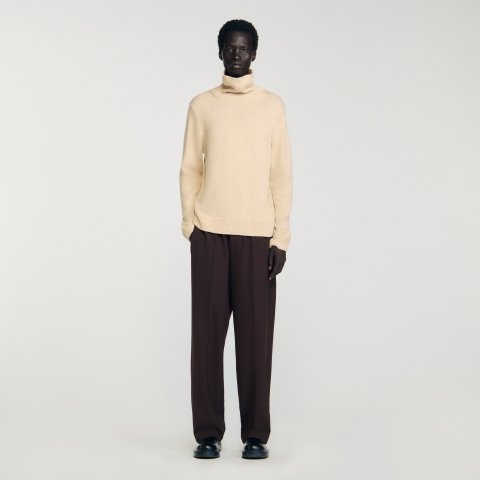 SandroWool Cashmere Turtleneck Sweater
