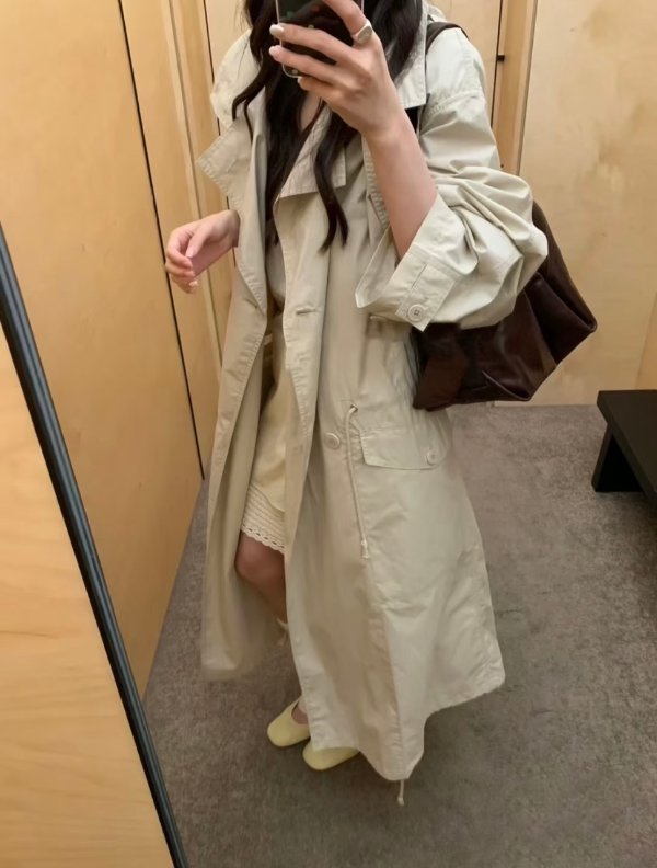 Lemaire 棉质连帽风衣外套