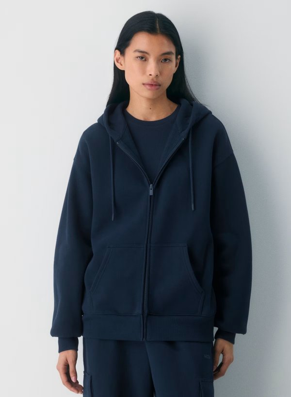 宽松卫衣连帽外套