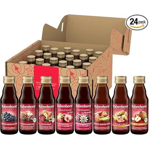 24瓶维生素果汁Rabenhorst Mini 果汁混合装 125ml*24瓶