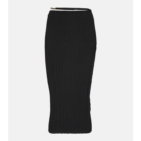 JacquemusJaquemus La Jupe Pralu 罗纹针织中长裙