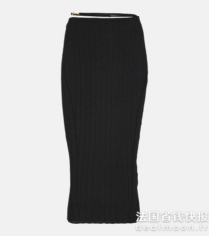 JacquemusJaquemus La Jupe Pralu 罗纹针织中长裙