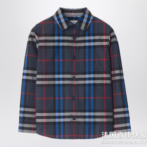 Burberry格纹灰色衬衫