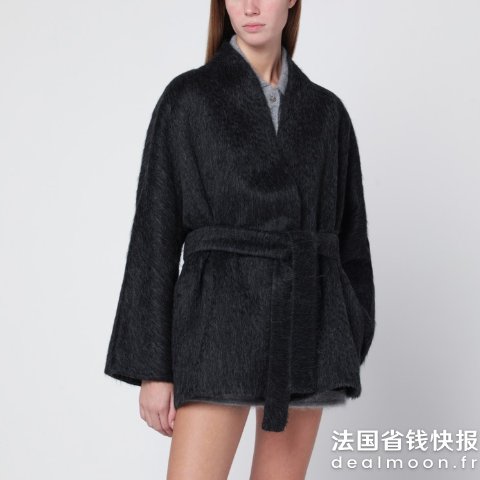 Anthracite 羊毛羊驼绒开衫夹克