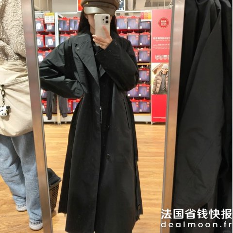 Uniqlo优衣库 你是不是偷师了BBR@勿旬 女士长款单排扣大衣