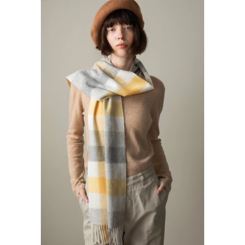 5 Square 羊绒围巾 奶油色