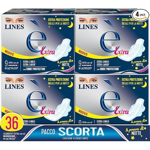 4件额外95折Lines Extra Alibent 加长护翼 36片