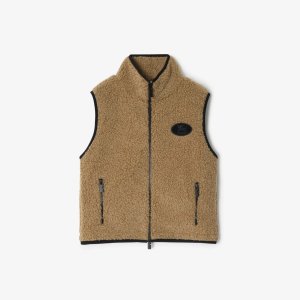 BurberryCropped Fleece Gilet