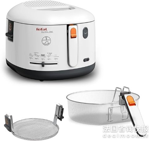 Tefal在家实现炸物自由！Tefal 白色炸锅 可调温