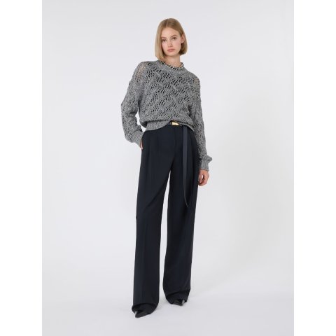 Diamond-patterned Sweatshirt Medium Grey