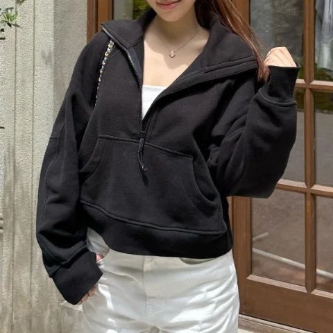 Scuba 宽松半拉链长袖@_CarolChenn