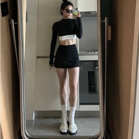 Nulu Balletcore迷你裙