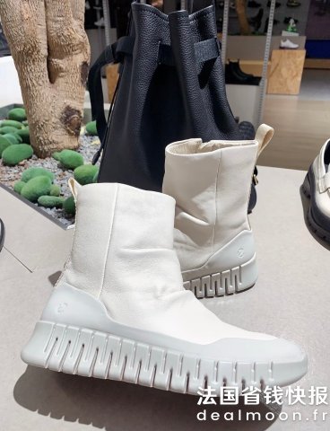 ECCO很特别的一款！ECCO Gruuv 女士中靴 真皮