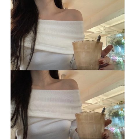 arket一字领毛衣