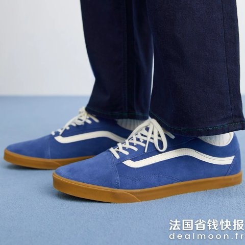 VansOLD SKOOL LOWPRO 蓝色休闲鞋