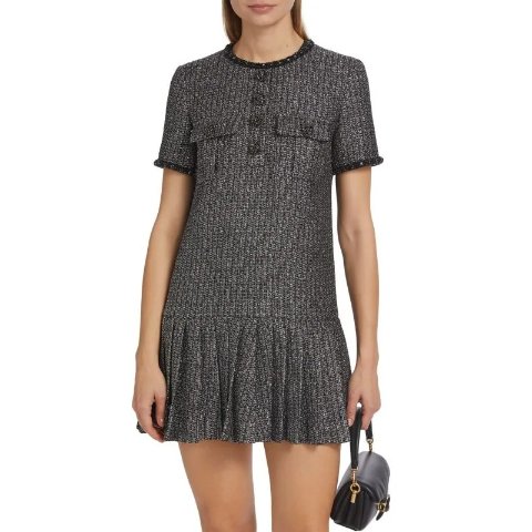 Self-PortraitMetallic Bouclé Minidress