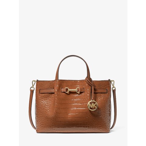 Michael KorsCarson Medium Crocodile Embossed Satchel