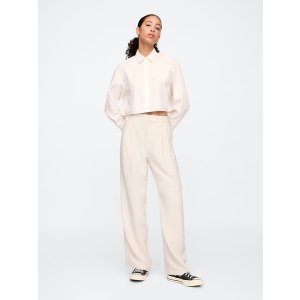 GapEasy Crepe Straight Trousers