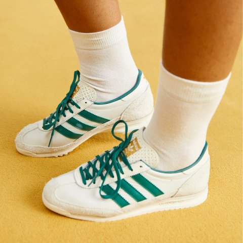 adidas OriginalsSL 72 OG 低帮休闲鞋 米白色