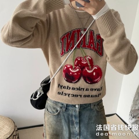 Ganni樱桃毛衣