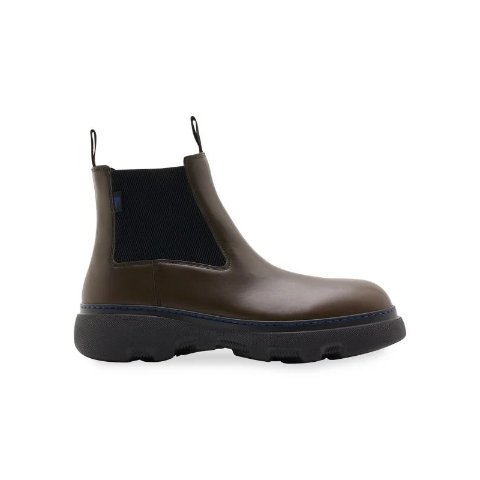 BurberryMini Creeper Leather Chelsea Boots