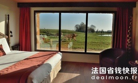 家庭房可住2位成人+3位儿童Royaume des Lions 家庭夜宿