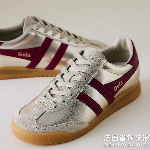 Gola仅剩36！好复古~Gola Torpedo 银色运动鞋