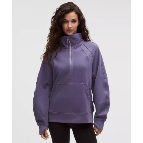 Lululemon Scuba 女半拉链长款