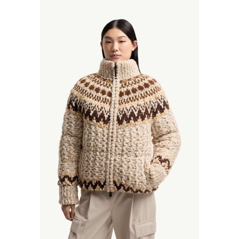 MonclerGirose Wool Blend Zip-Up Cardigan